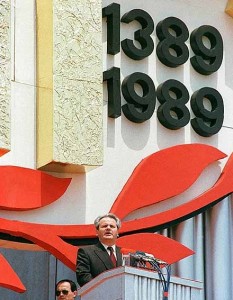 Milošević a Gazimestan, 28 giugno 1989.
