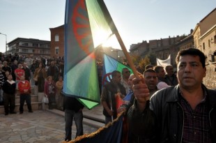 Protesta Rom a Miskolc