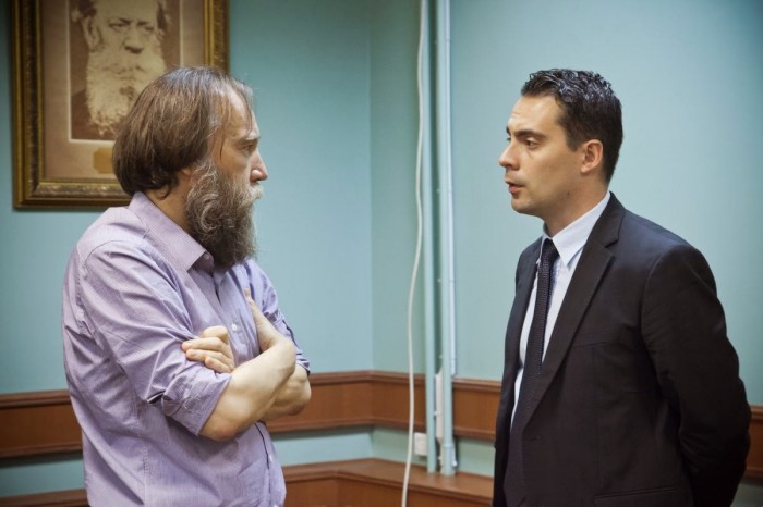 Aleksandr Dugin e il leader di Jobbik, il partito neofascista ungherese.