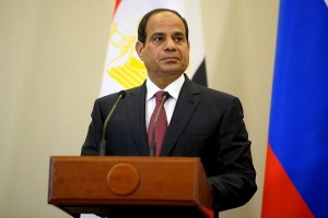Il presidente dell'Egitto Abdel Fattah al-Sisi
