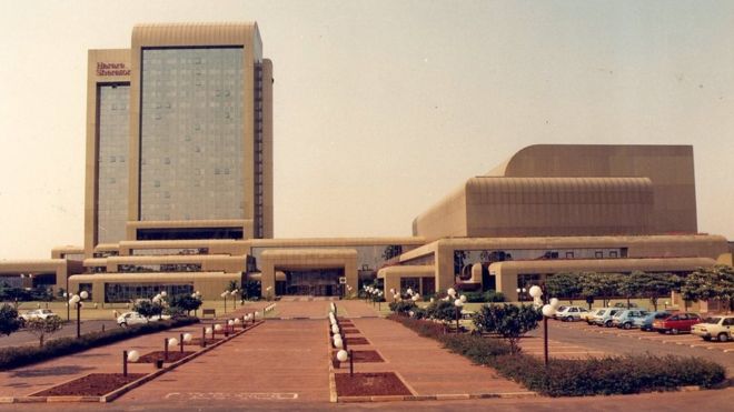 Il Centro congressi e Sheraton Hotel di Harare, Zimbabwe