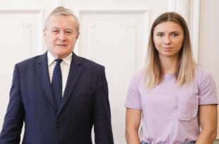 Piotr Glinski e Krystsina Tsimanouskaya