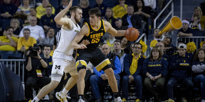 Luka Garza in azione con la canotta di Iowa State