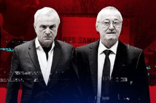 Jovica Stanišić e Franko Simatović, i due ex-funzionari serbi condannati a 15 anni per crimini di guerra