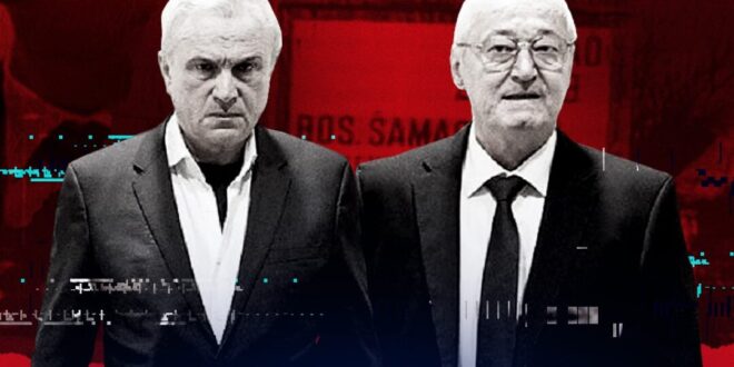 Jovica Stanišić e Franko Simatović, i due ex-funzionari serbi condannati a 15 anni per crimini di guerra