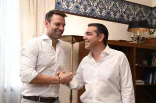 Kasselakis e Tsipras: passaggi di consegne per SYRIZA.