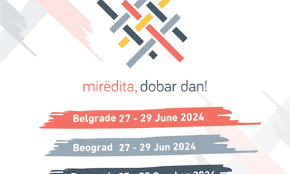 Locandina del festival "Miredita, dobar dan!" 2024