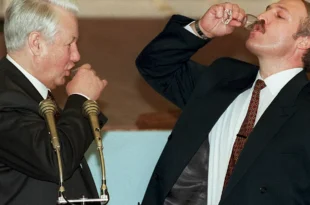 Yeltsin e Lukashenko