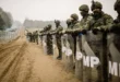 Militari al confine tra Polonia e Bielorussia