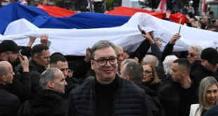 Vucic alla manifestazione